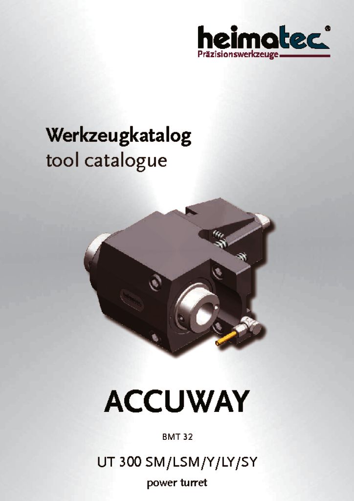 ACCUWAY UT 300 SML-LSM-Y-LY-SY power turret, BMT 32