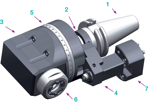 Value Collection - Right Milling Head Angle Milling Head Adapter - 09505280  - MSC Industrial Supply