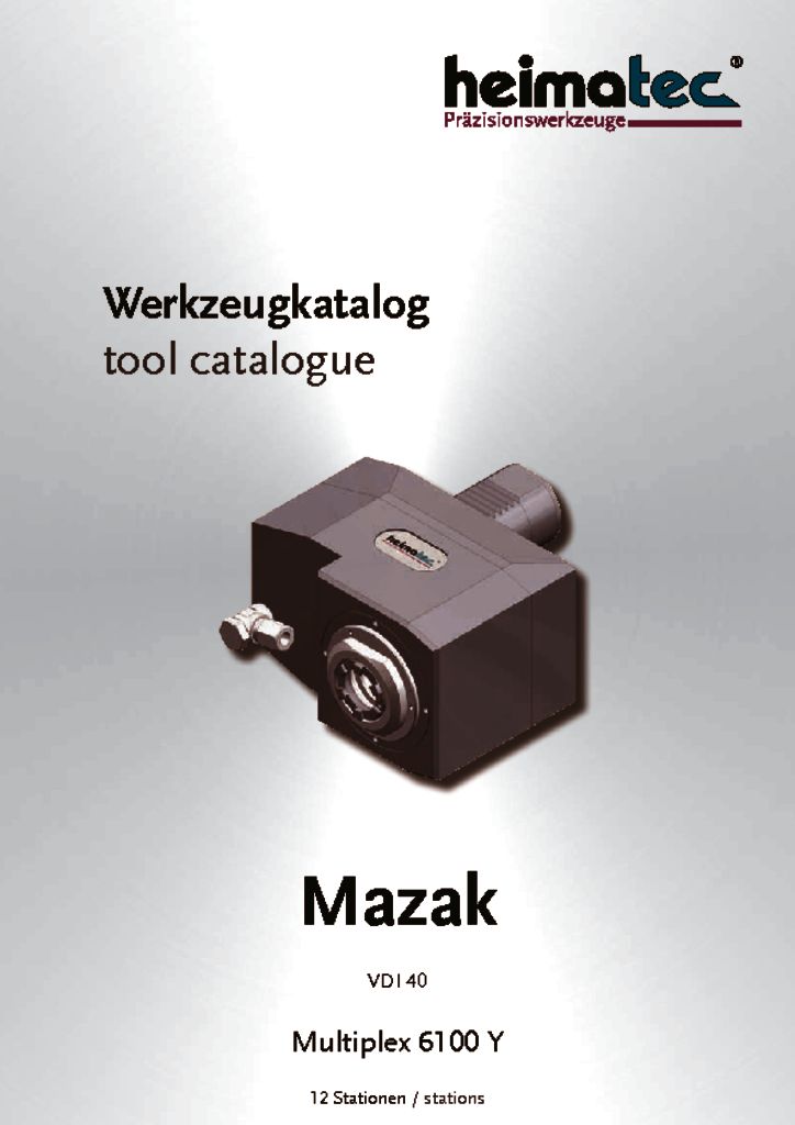 Mazak MP 6100 – 12 Stationen, VDI 40