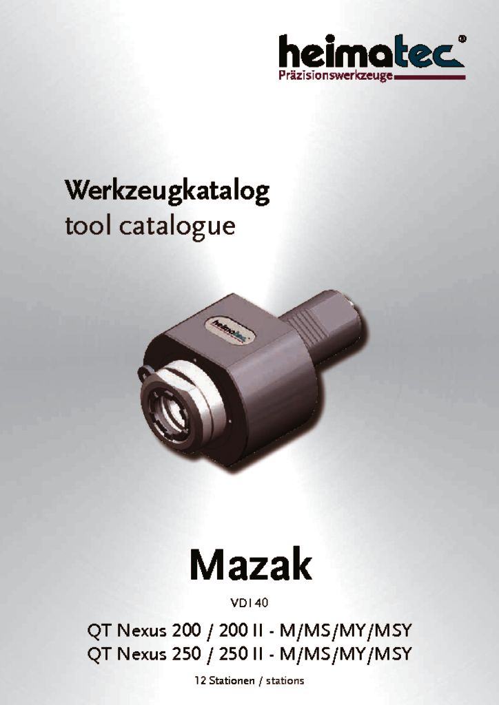 Mazak QTN 200 250 – 12 Stationen, VDI 40