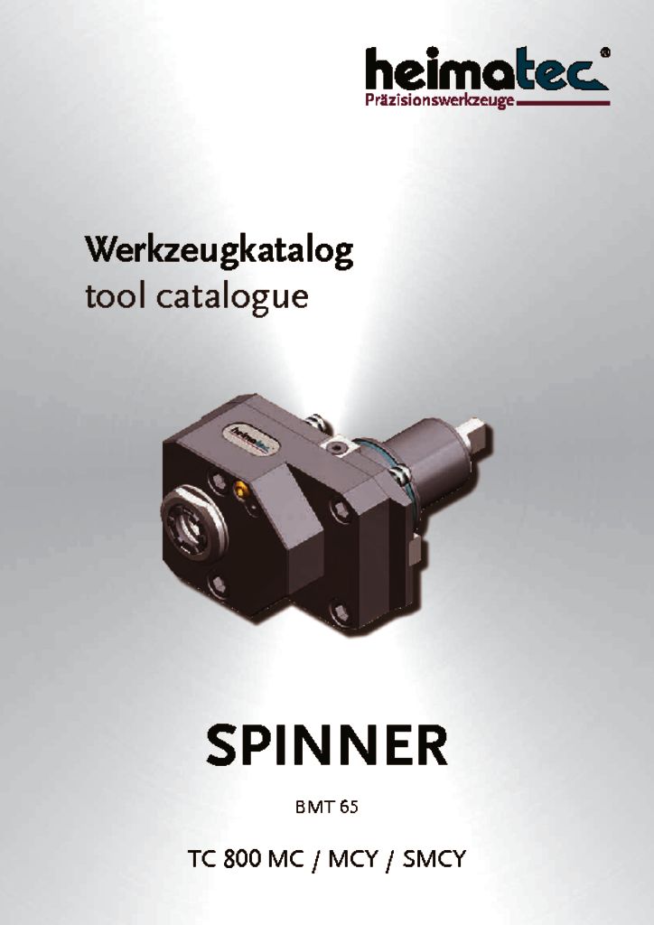 thumbnail of SPINNER_TC_800_MC_MCY_SMCY_BMT_65_heimatec_tool_catalogue