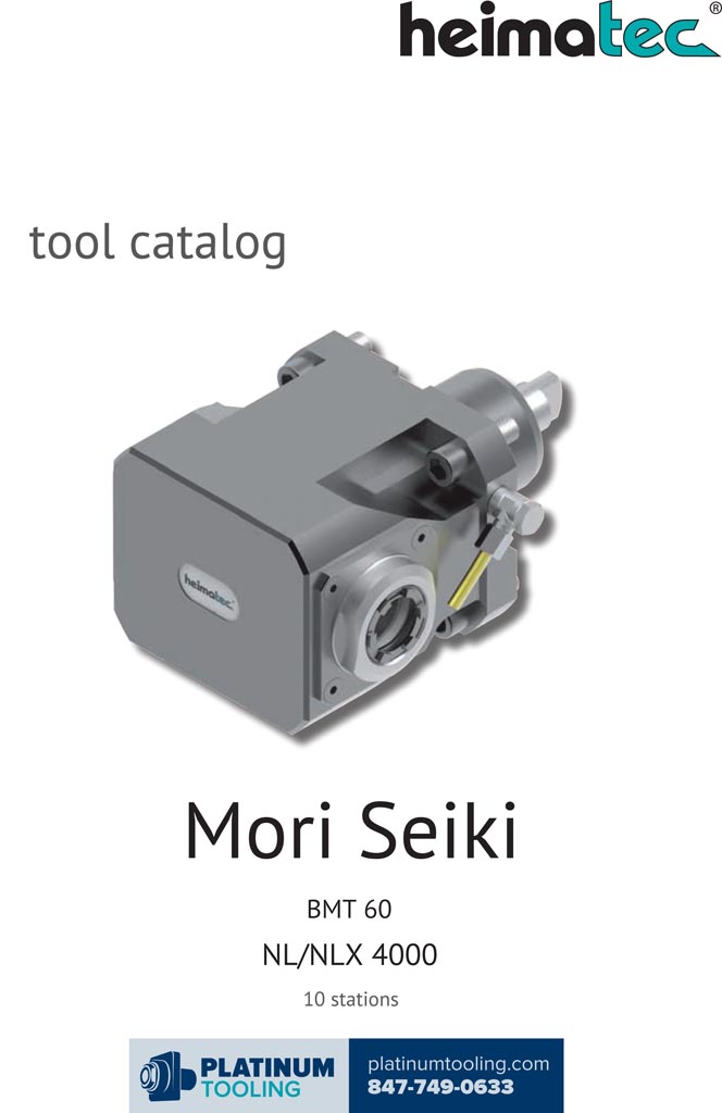 DMG Mori NL-NLX 4000-10 Stat BMT 60 Heimatec Catalog for Live and Static Tools