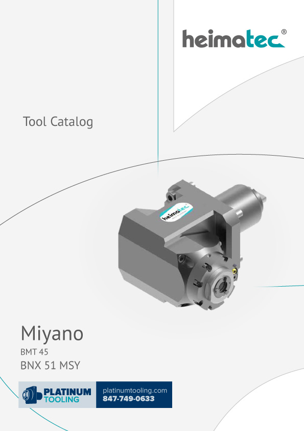 Miyano BNX 51 MSY BMT 45 Heimatec Catalog for Live and Static Tools