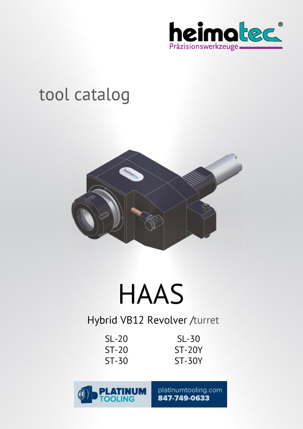 Haas SL-20-30 ST-20(Y)-30(Y) Hybrid VB12 Heimatec Catalog for Live and Static Tools