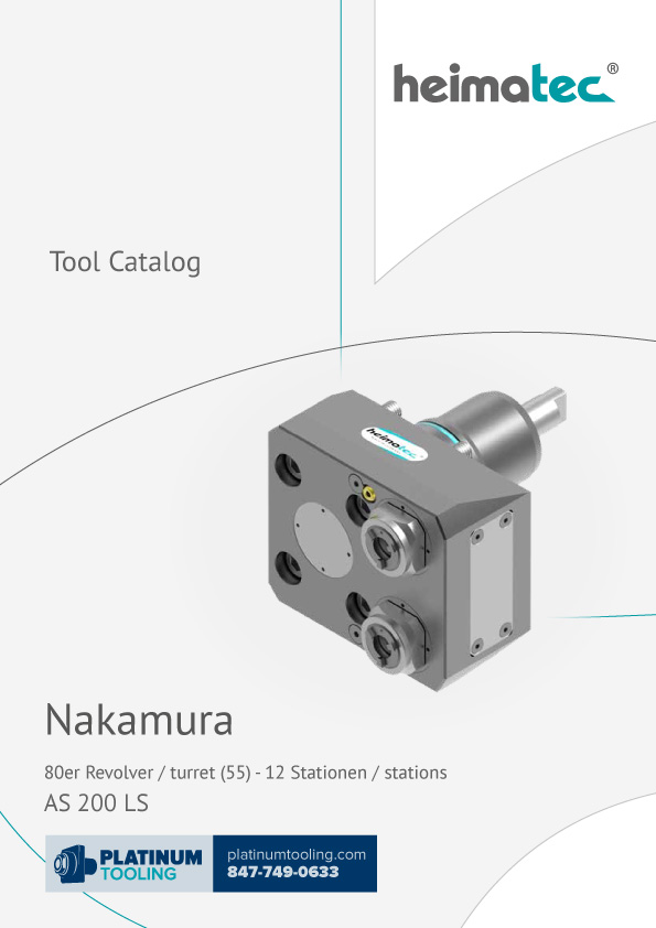 Nakamura AS 200 LS-12 Station Heimatec Catalog for Live and Static Tools