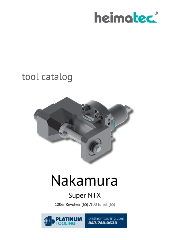 Nakamura Super NTX Heimatec Catalog for Live and Static Tools
