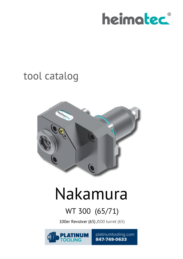 Nakamura WT 300 (65-71) Heimatec Catalog for Live and Static Tools