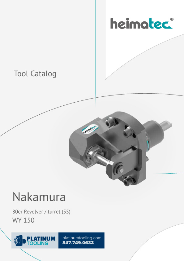 Nakamura WY 150 BMT 55 Heimatec Catalog for Live and Static Tools