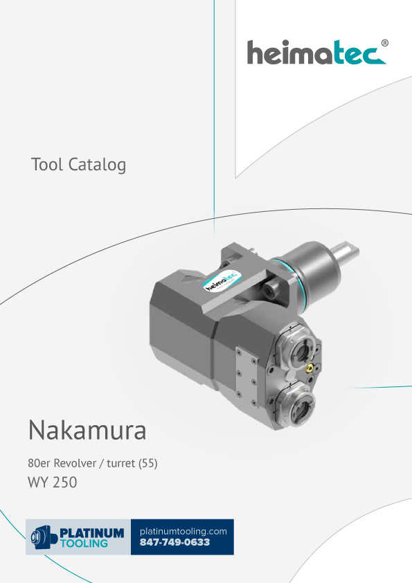 Nakamura WY 250 BMT 55 Heimatec Catalog for Live and Static Tools