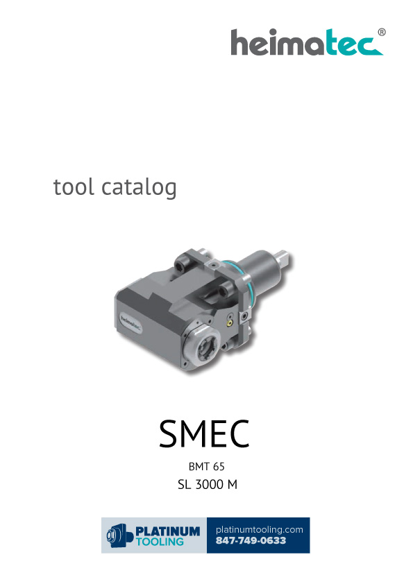 SMEC SL 3000 M BMT 65 Heimatec Catalog for Live and Static Tools