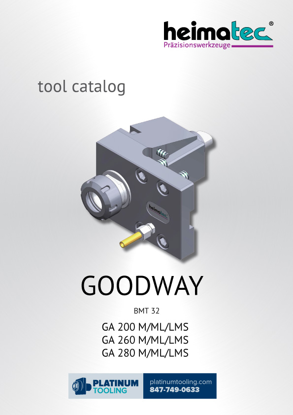 Goodway GA 200-260-280 M-ML-LMS BMT 32 Heimatec Catalog for Live and Static Tools