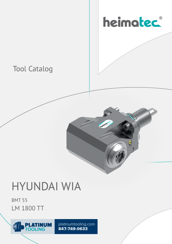 Hyundai Wia LM1800TT Heimatec Catalog for Live and Static Tools